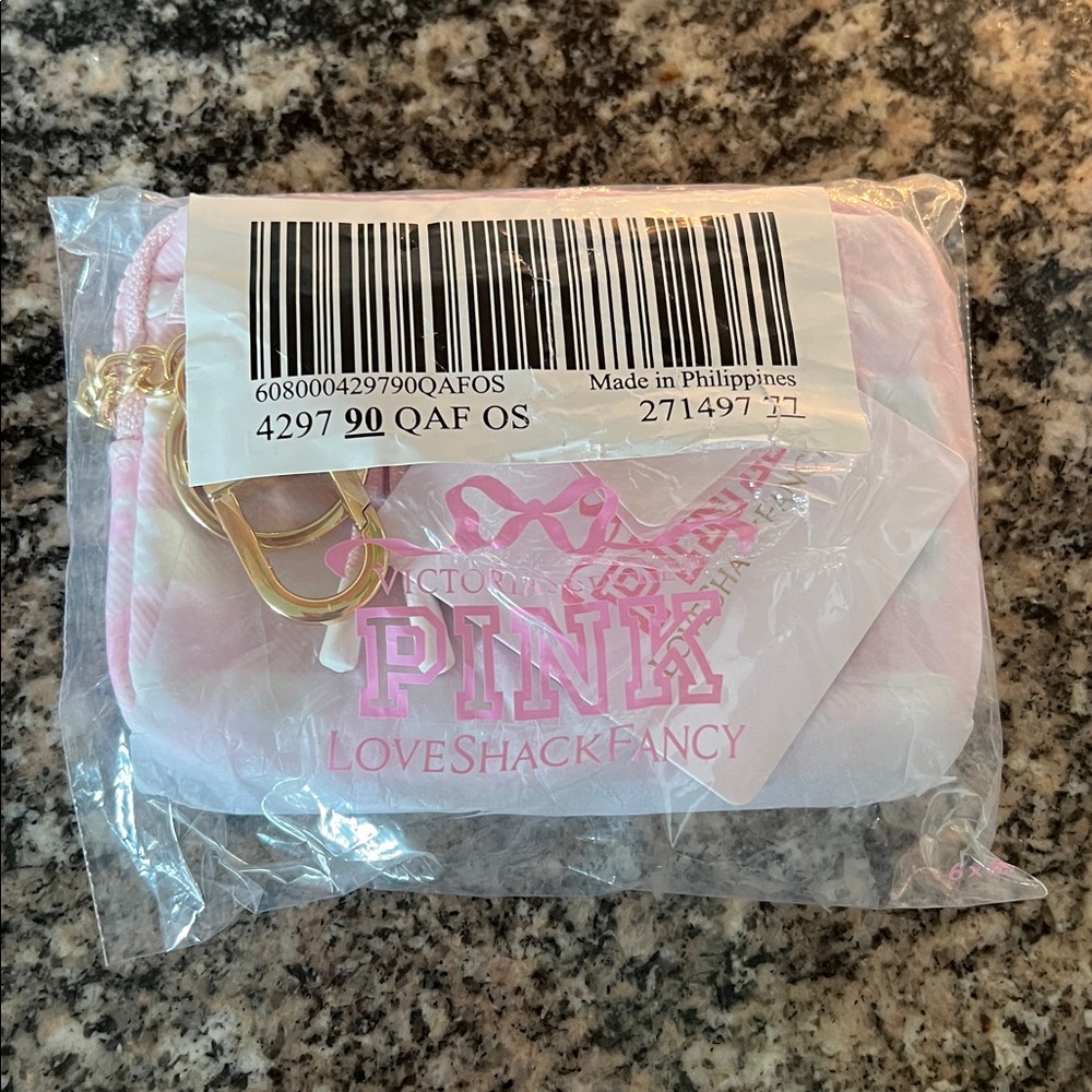 Pink x LoveShackFancy Zip Card Case - Picture 3 of 6